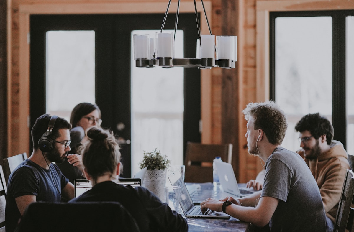 Employee team workspace for internal management software