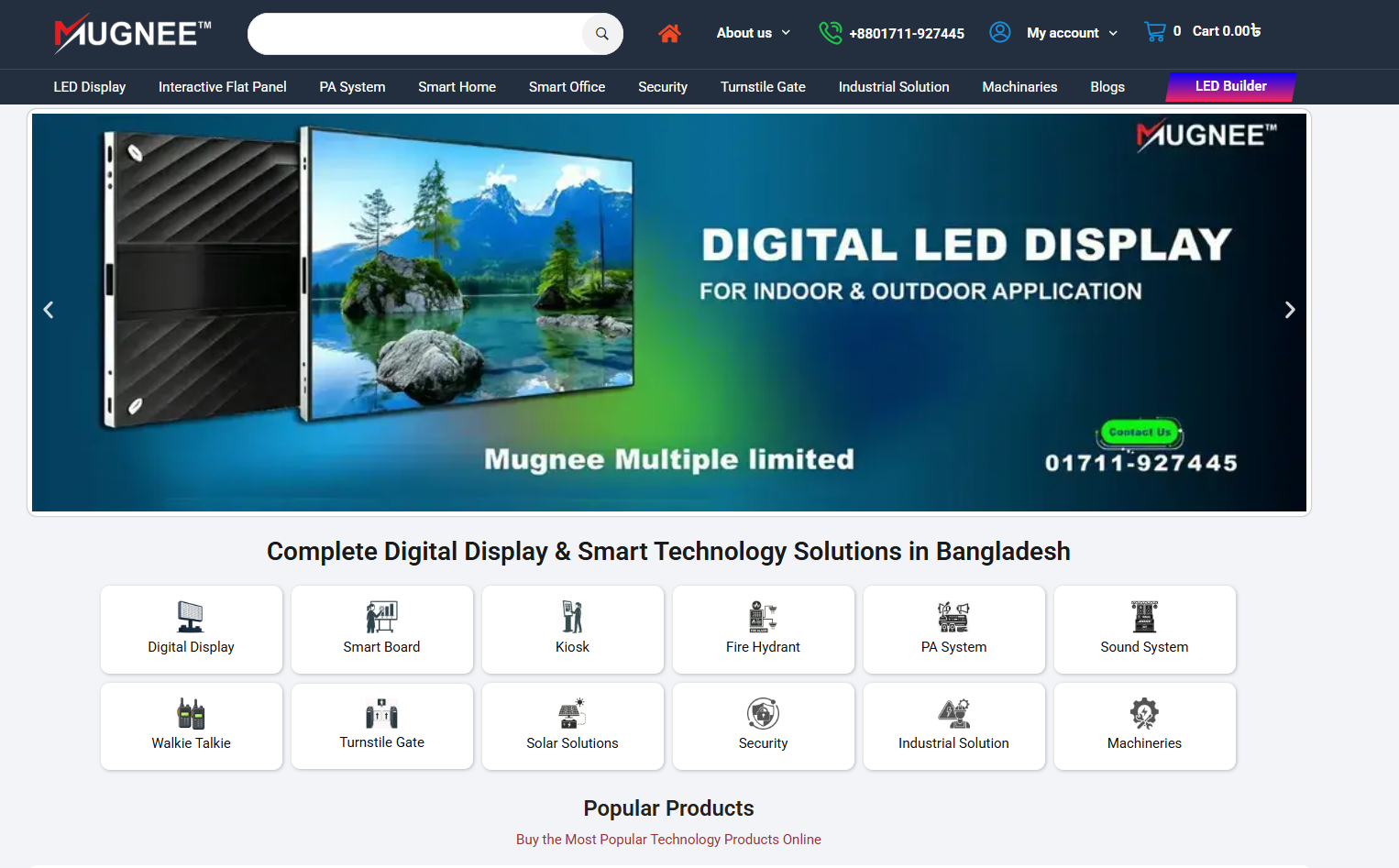 Mugnee Service Limited website project cover